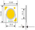 Microplaqueta alta do diodo emissor de luz do lúmen do tamanho do CRI 95 6Watt 160lm 6000k Cxa1512 Cxb1512
